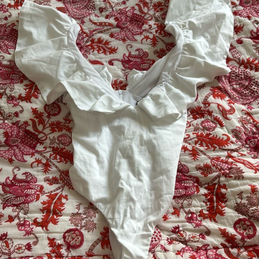 White ZARA bodysuit